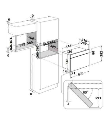 Integreeritav mikrolaineahi Whirlpool MBNA900B
