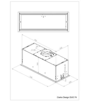 Õhupuhastaja Ciarko Design Duo 74 SmartLink must