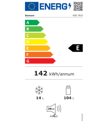 Integreeritav külmik Bomann KSE7810