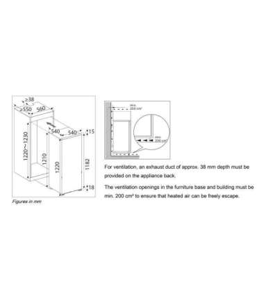 Integreeritav külmik Bomann KSE7812