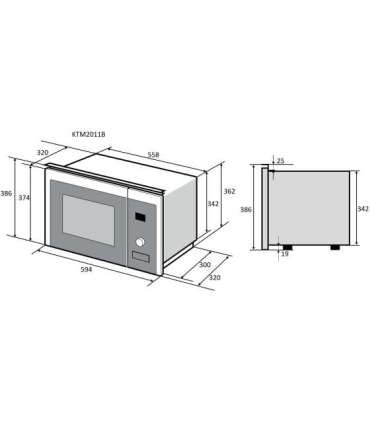Built-in microwave oven Kluge