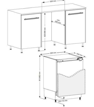 Integreeritav külmik Kluge KC2122J