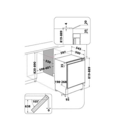 Built-in fridge Beko