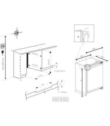 Integreeritav jahekülmik Beko BU1104N