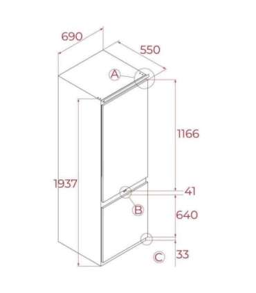 Integreeritav külmik Teka RBF 78780 FI