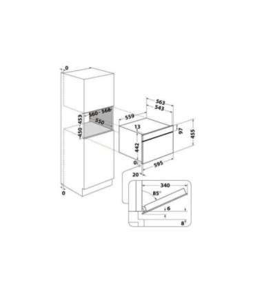 Built-in microwave oven Whirlpool