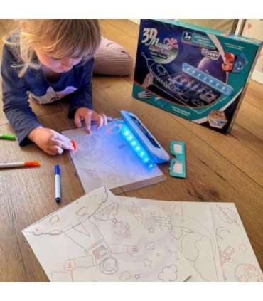 WOOPIE Magnetyczna Tablica 3D Podświetlenie LED do Rysowania