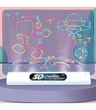 WOOPIE Magnetyczna Tablica 3D Podświetlenie LED do Rysowania