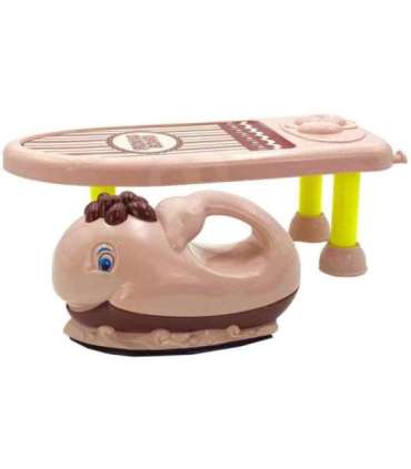 WOOPIE Zestaw do Prasowania 2w1 Deska Żelazko z Muzyką 7 el.