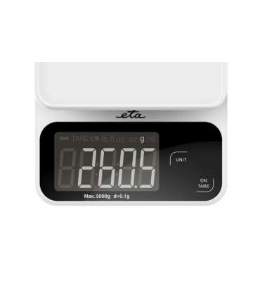 ETA Kitchen Scale Popi 677090000 Maximum weight (capacity) 5 kg Graduation 1 g Display type LCD White