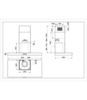 Cooker hood Stilo 90RB