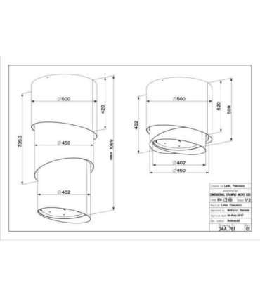 Cooker hood Faber Pareo Plus Tibetian Silver