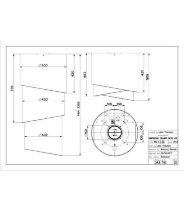 Cooker hood Faber Pareo Plus Tibetian Silver