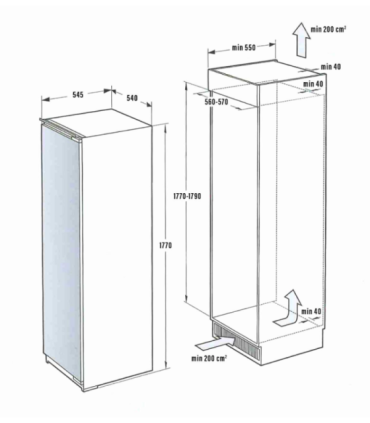 Integreeritav sügavkülmik De Dietrich DFU1781EN