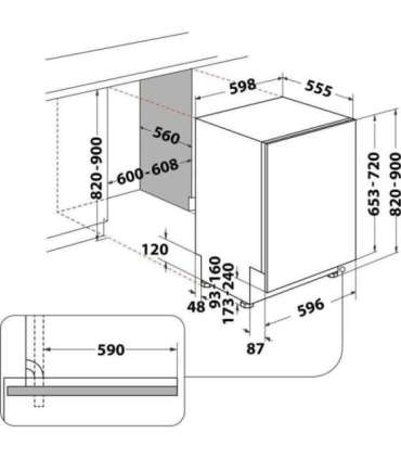 Built-in dishwasher Whirlpool