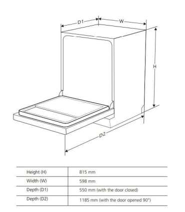 Built-in dishwasher De Dietrich