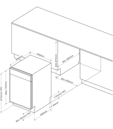 Built-in dishwasher De Dietrich