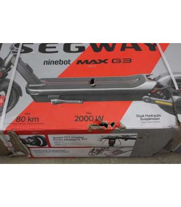 SALE OUT. Ninebot by Segway eKickScooter MAX G3 E Segway MAX G3 E eKickScooter 2000 W Up to 25 km/h 11 " |