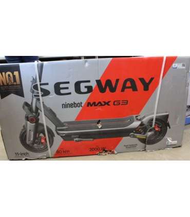 SALE OUT. Ninebot by Segway eKickScooter MAX G3 E Segway MAX G3 E eKickScooter 2000 W Up to 25 km/h 11 " |