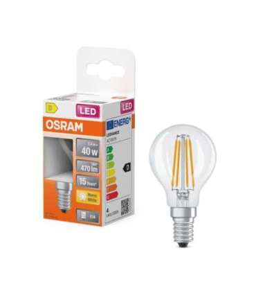 Osram Parathom Classic P Filament 40 non-dim 3,4W/827 E14 bulb Osram