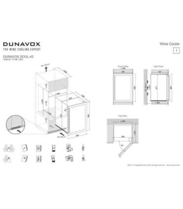 Integreeritav veinikülmik Dunavox DAB-42.117DB
