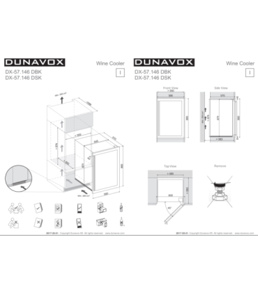 Wine cooler Dunavox