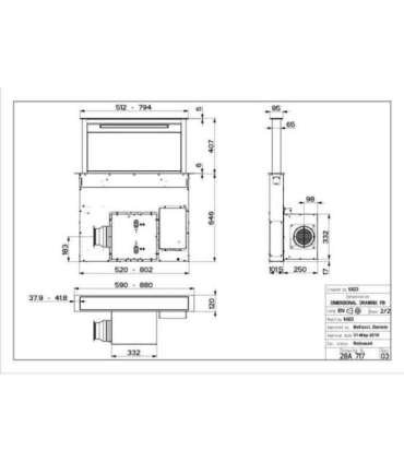 Cooker hood Faber Fabula Plus 60 cm black