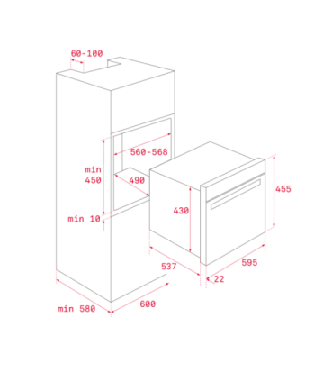 Integreeritav ahi+mikrolaineahi Teka HLC8440CBK must