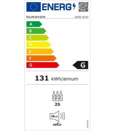 Integreeritav veinikülmik Dunavox DAVS25.63DSS