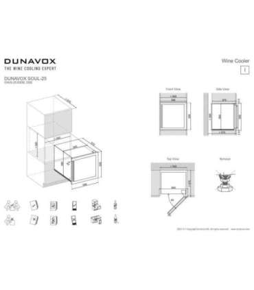 Integreeritav veinikülmik Dunavox DAVS25.63DSS