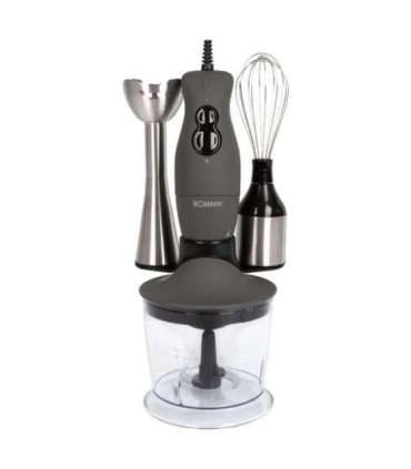 Hand blender set Bomann, stainless steel/titan