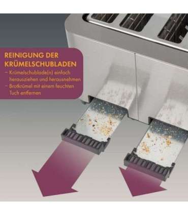 Toaster ProfiCook, stainless steel