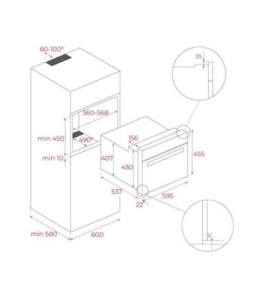 Integreeritav kompaktahi Teka HLC 8510 P BK MaestroPizza