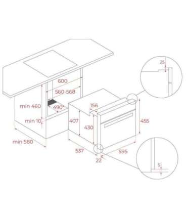 Integreeritav kompaktahi Teka HLC 8510 P BK MaestroPizza