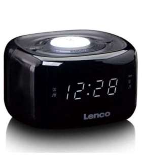 Kellraadio öövalgustiga Lenco CR12BK, must