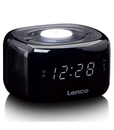 Kellraadio öövalgustiga Lenco CR12BK, must
