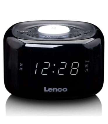Kellraadio öövalgustiga Lenco CR12BK, must
