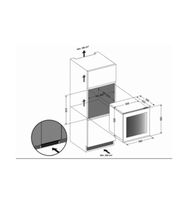 Integreeritav veinikülmik Dunavox DXJ-26.69DB Joy