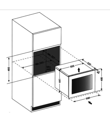 Integreeritav veinikülmik Dunavox DVH-19.50B.TO Horizon
