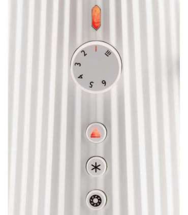 Röster XL Plisse Alessi MDL15W, valge