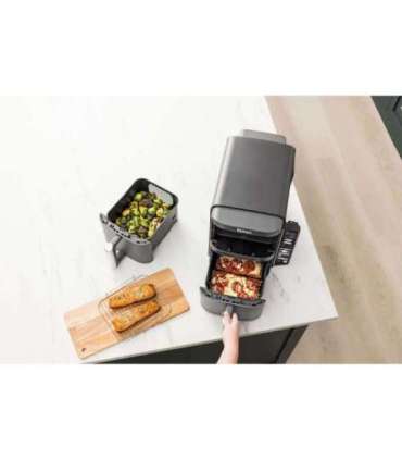 NINJA Double Stack XL 2-Level Air Fryer with Smart Cook System SL451EU Capacity 9.5 L Grey