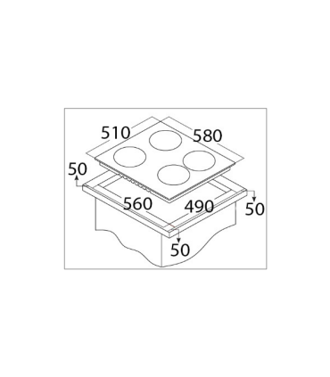 Built-in cooker-set Bomann