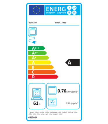 Integreeritav ahi+pliidiplaat Bomann EHBC7935IX