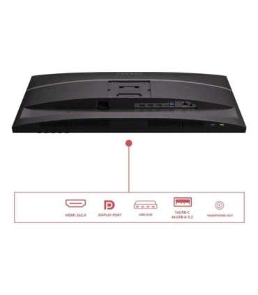 AOC U27E4CV 27 " IPS UHD 16:9 60 Hz 4 ms 3840 x 2160 pixels 400 cd/m² HDMI ports quantity 2 Black