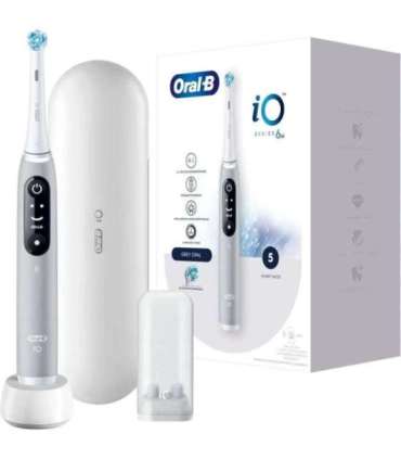 Oral-B iO6s Electric Toothbrush, Grey Opal +Travel case
