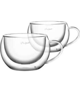 Boorsilikaadist cappuccino tassid 2x270ml Vaso Lamart LT9012