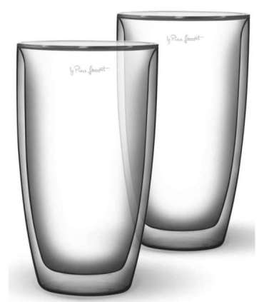 Boorsilikaadist klaasid 2x230ml Vaso Lamart LT9010