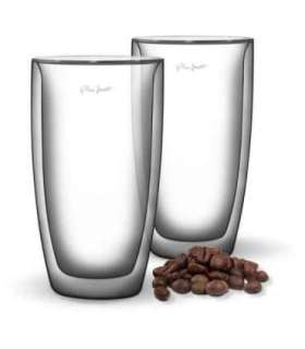 Borosilicate glass coffe latte 2x380ml Vaso Lamart