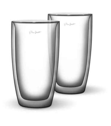 Boorsilikaadist latte klaasid 2x380ml Vaso Lamart LT9011