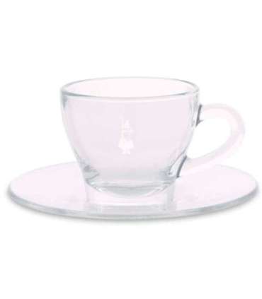 Set 2 cappuccio cupa Bialetii, glass